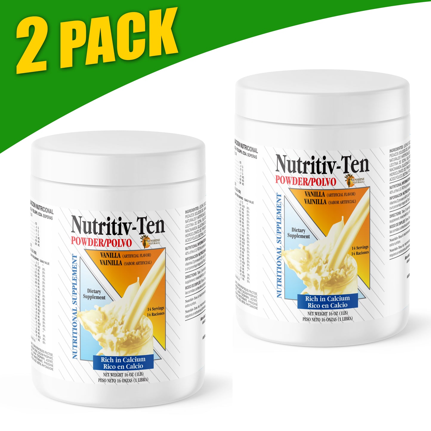 Nutritiv-Ten Powder 16 Ounces Vanilla