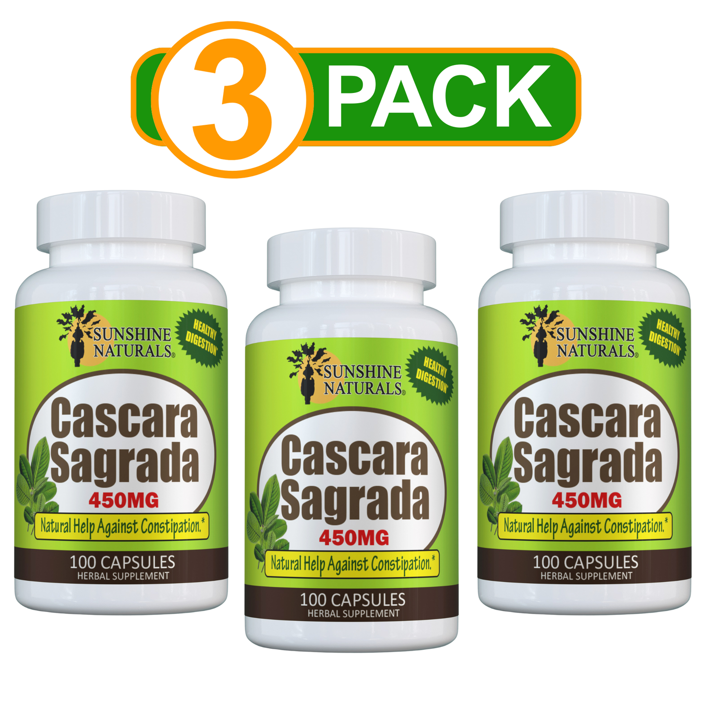 Cascara Sagrada 450mg 100 Capsules