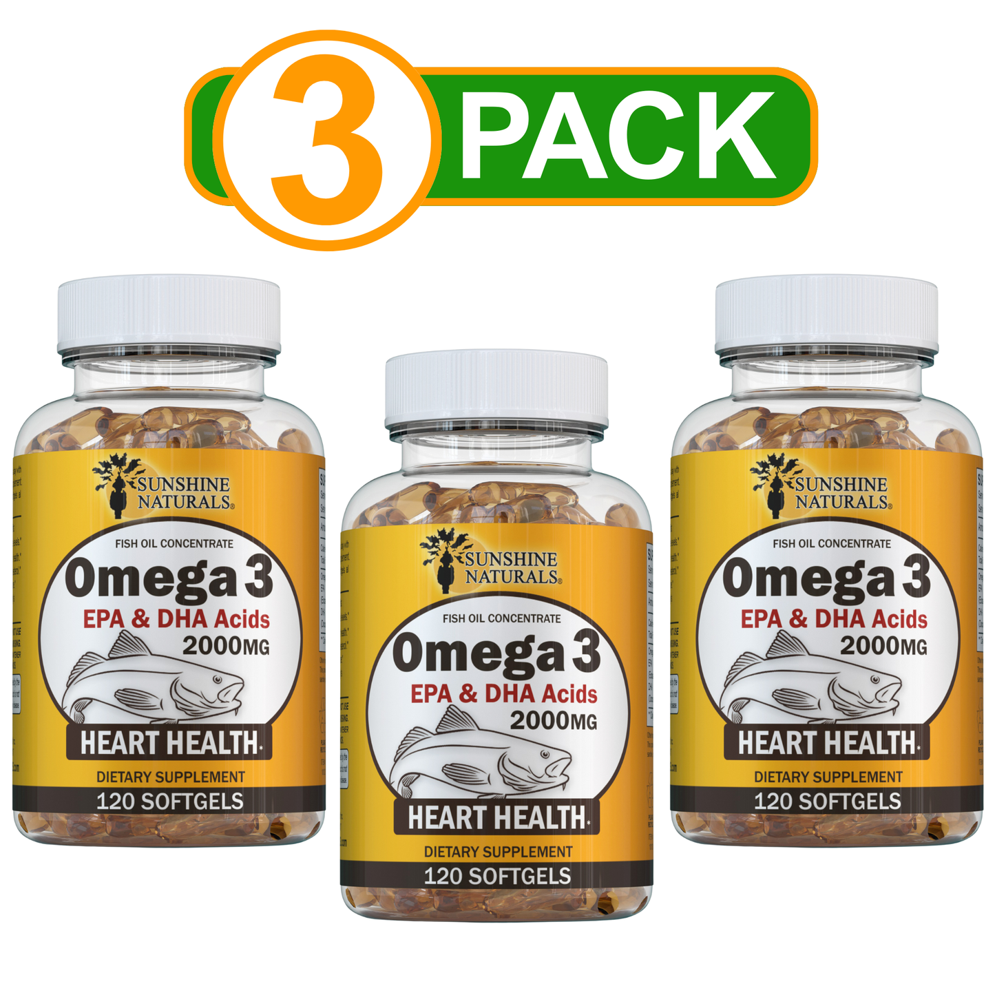 Omega 3 Fish oil 2000mg 120 Softgels