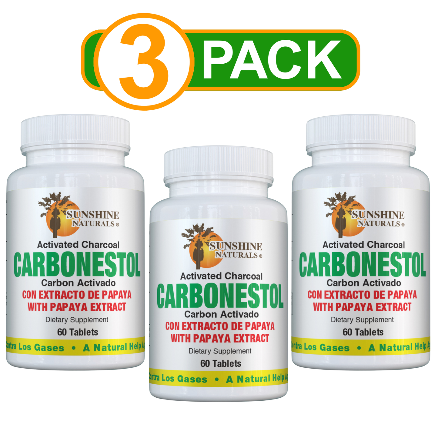Activated Charcoal (Carbonestol) 60 Tablets