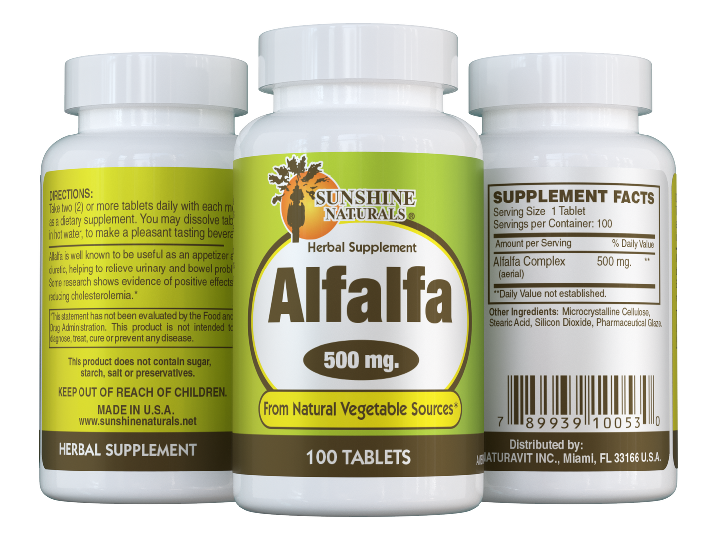 Alfalfa 500mg 100 Tablets