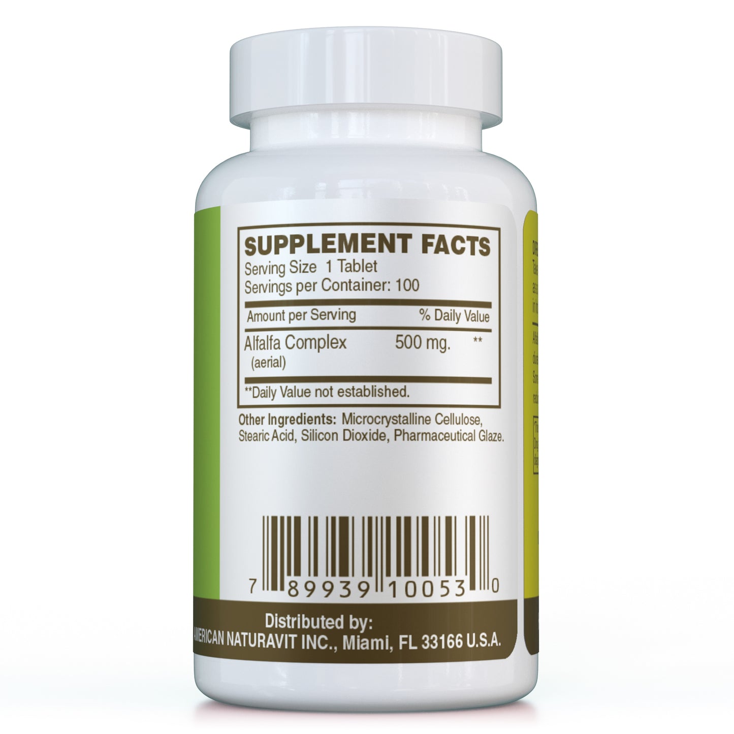 Alfalfa 500mg 100 Tablets