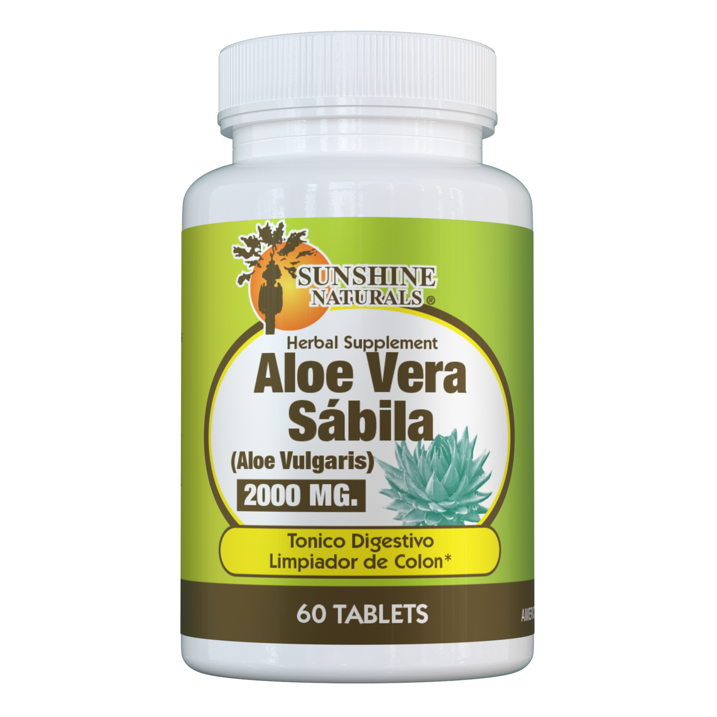 Aloe Vera Sabila 2000mg 60 Tablets