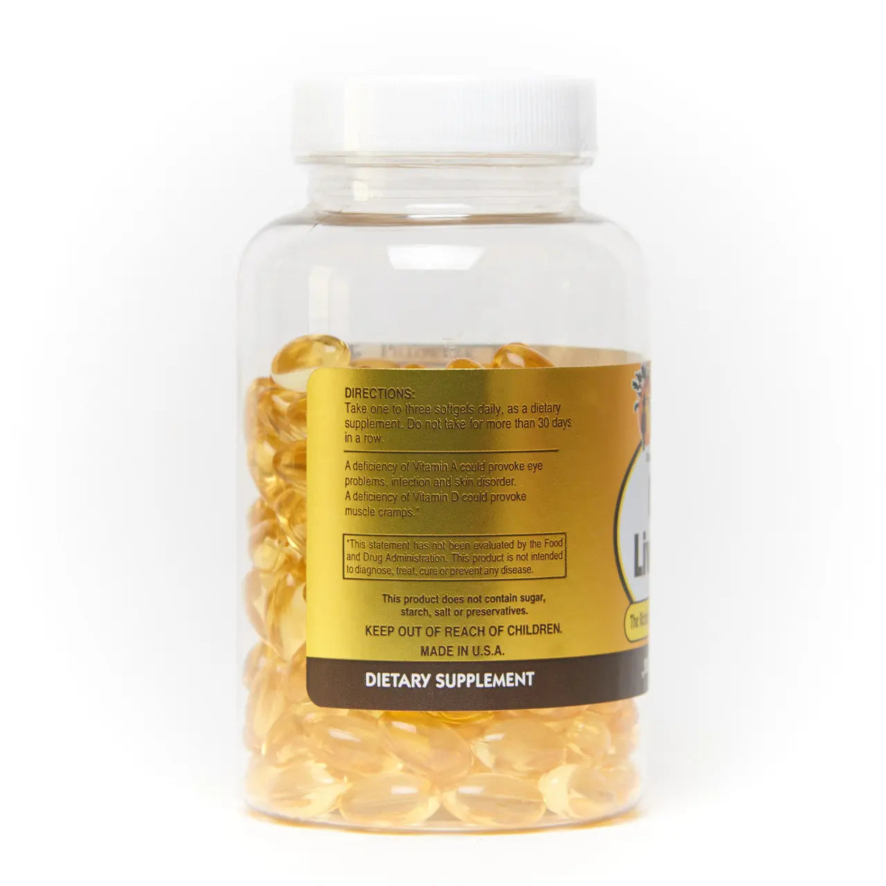 Cod Liver Oil 1400mg 200 Softgels Sunshinenaturals