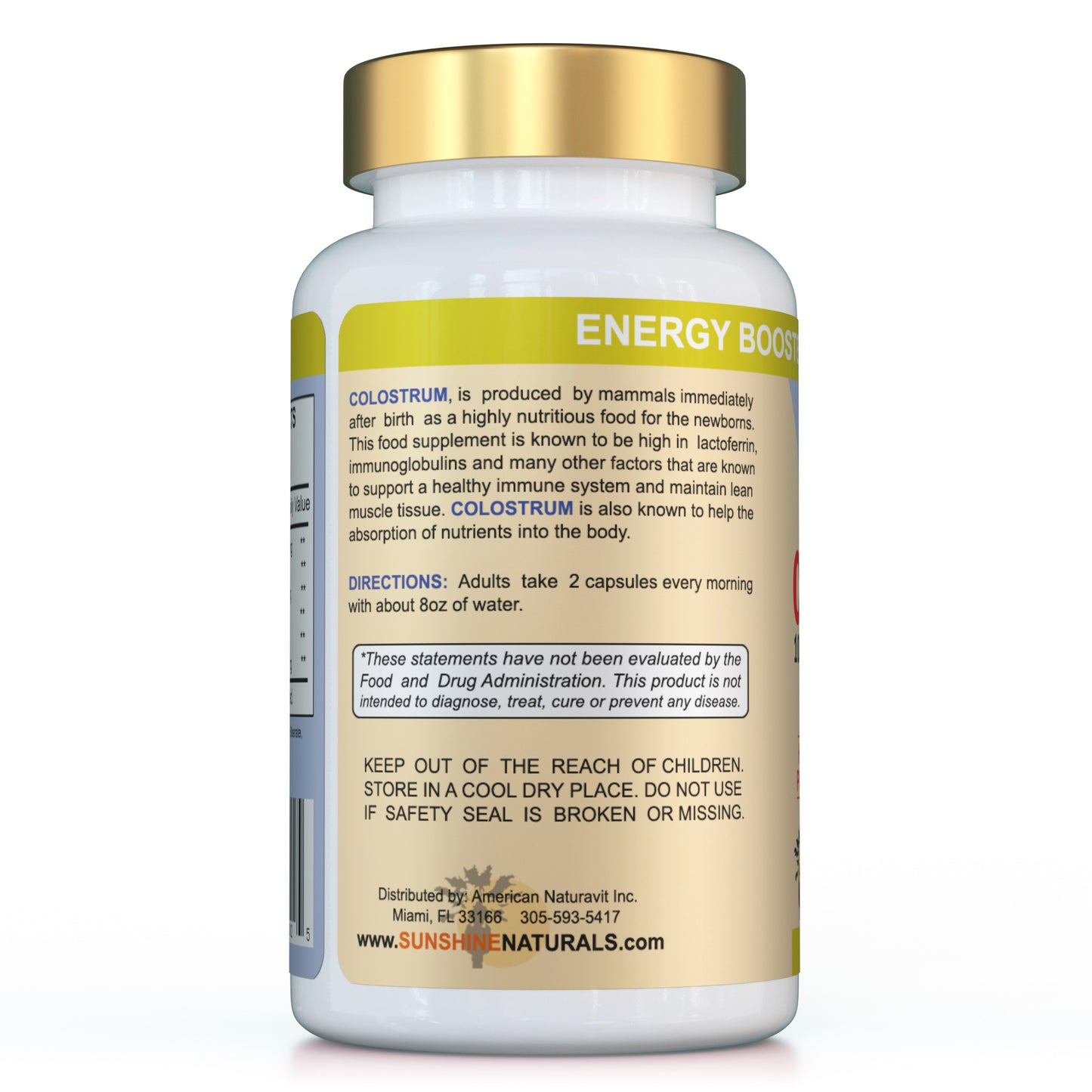 Colostrum GOLD First Milk 120 Capsules