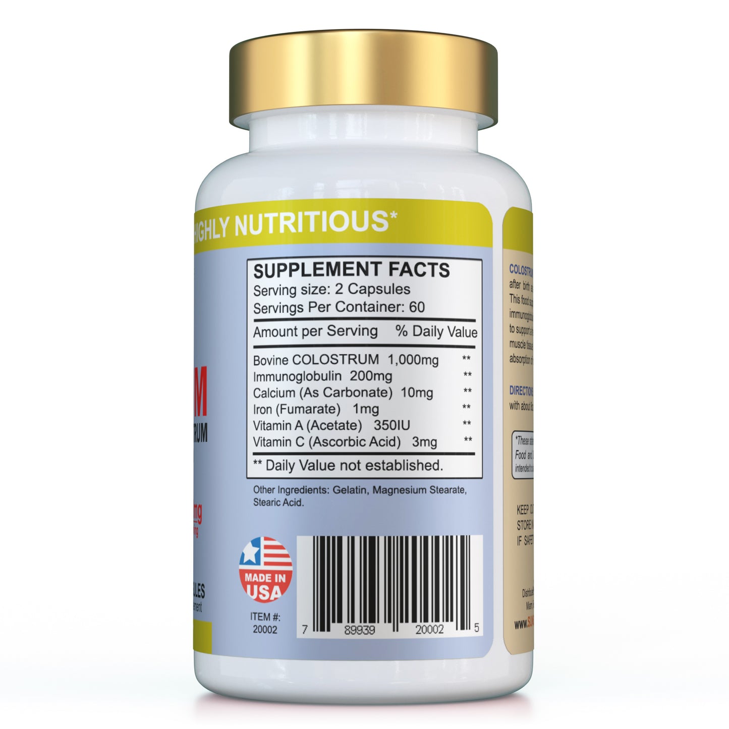 Colostrum GOLD First Milk 120 Capsules
