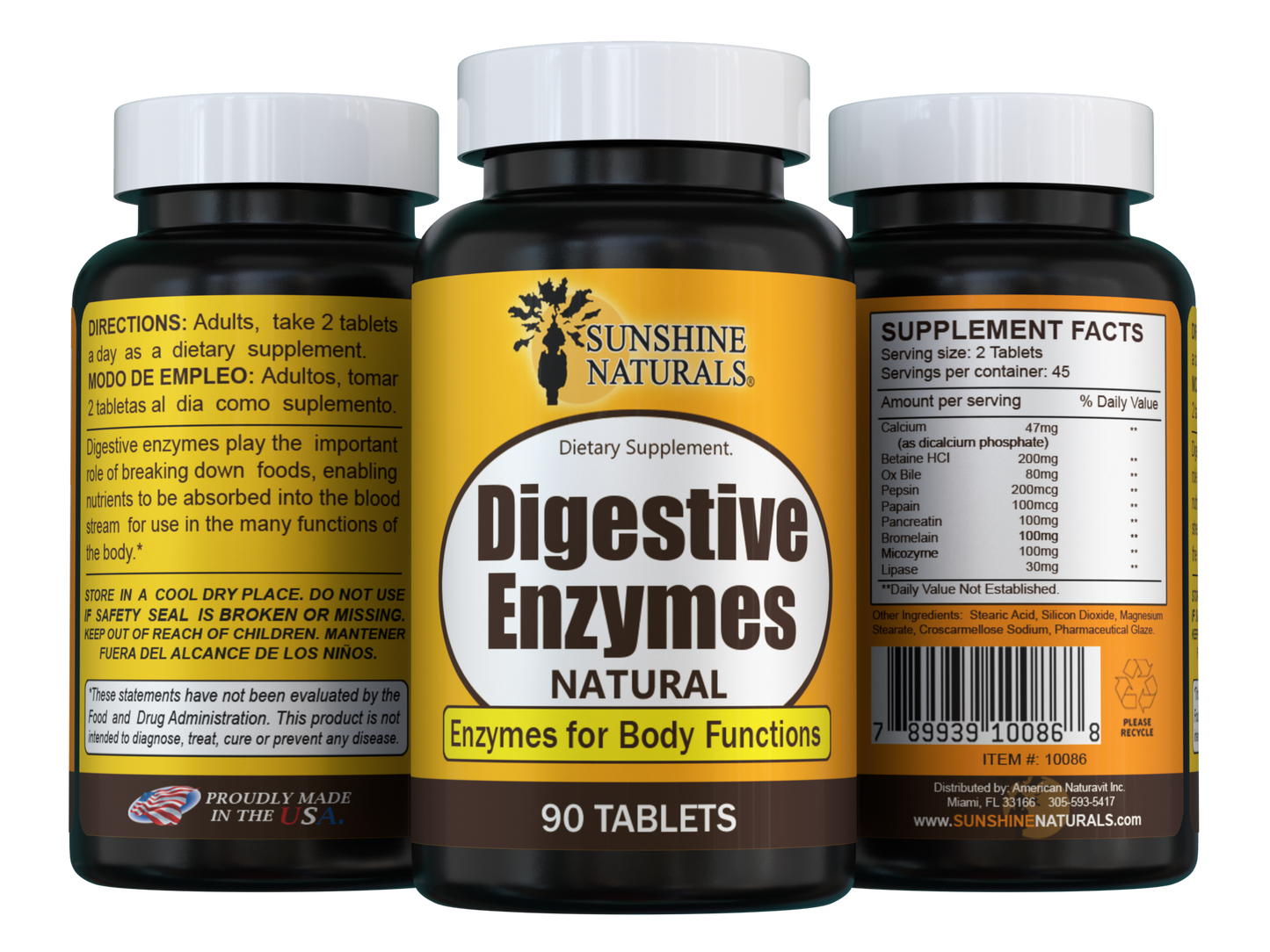 Digestive Enzymes 90 Tablets