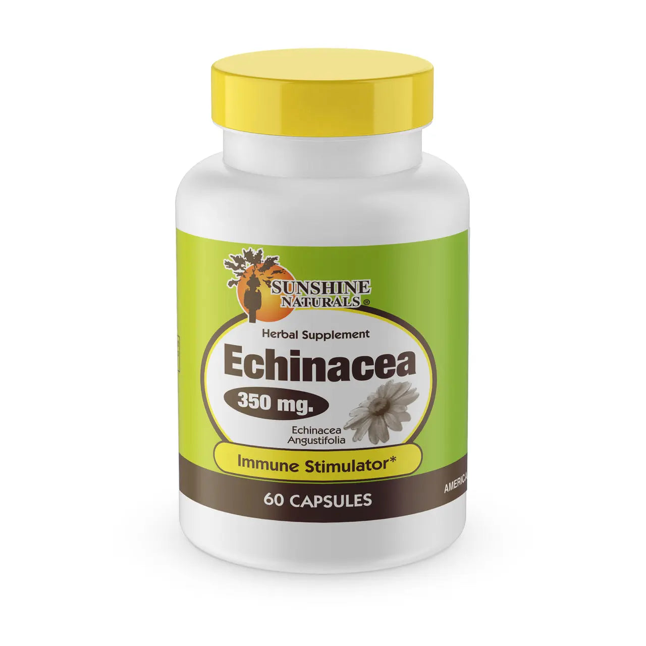 Echinacea 350mg 60 Capsules Sunshinenaturals