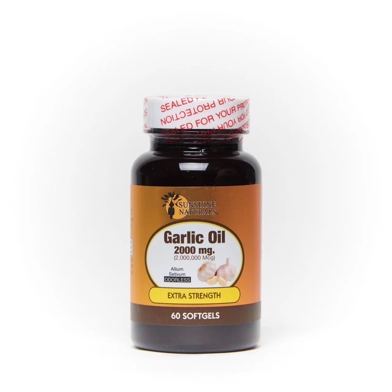 Garlic Oil 2000mg 60 Sofgels Sunshinenaturals