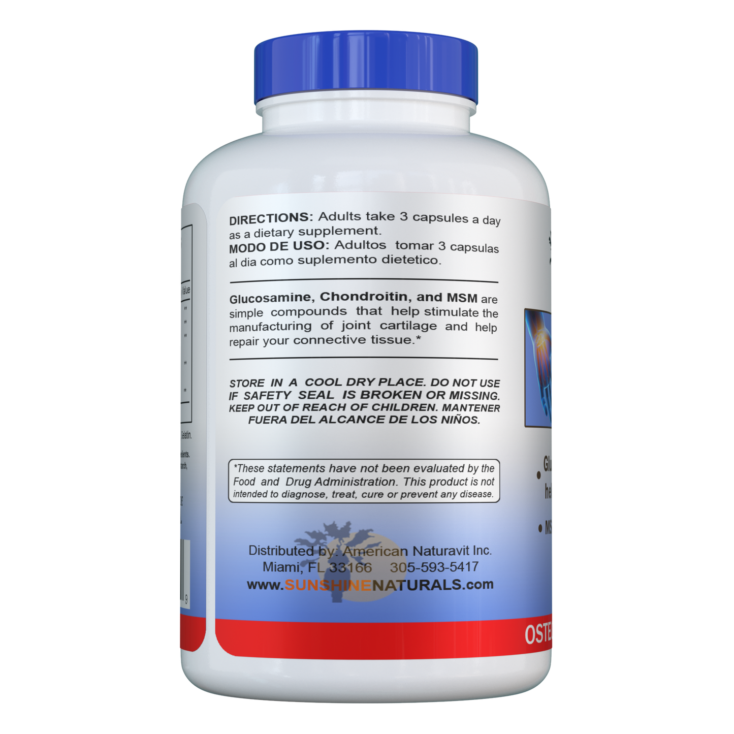 Glucosamine Sulfate, Chondroitin, and MSM 180 Capsules
