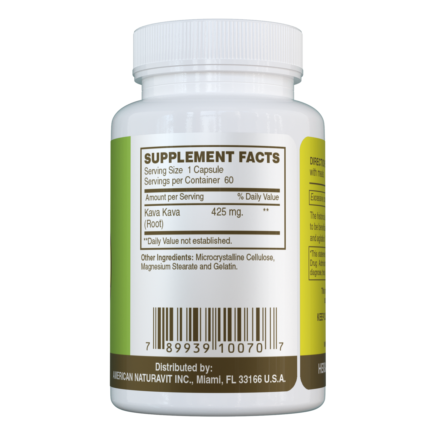 Kava Kava 425mg 60 Capsules