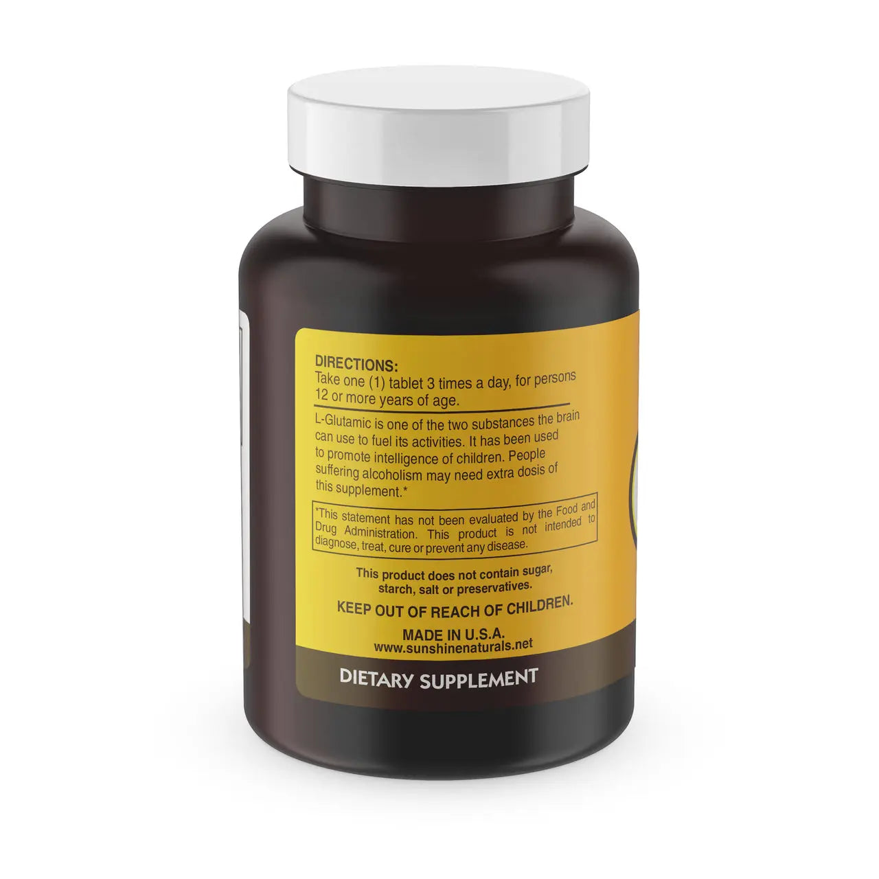 L Glutamic 100 tablets Sunshinenaturals