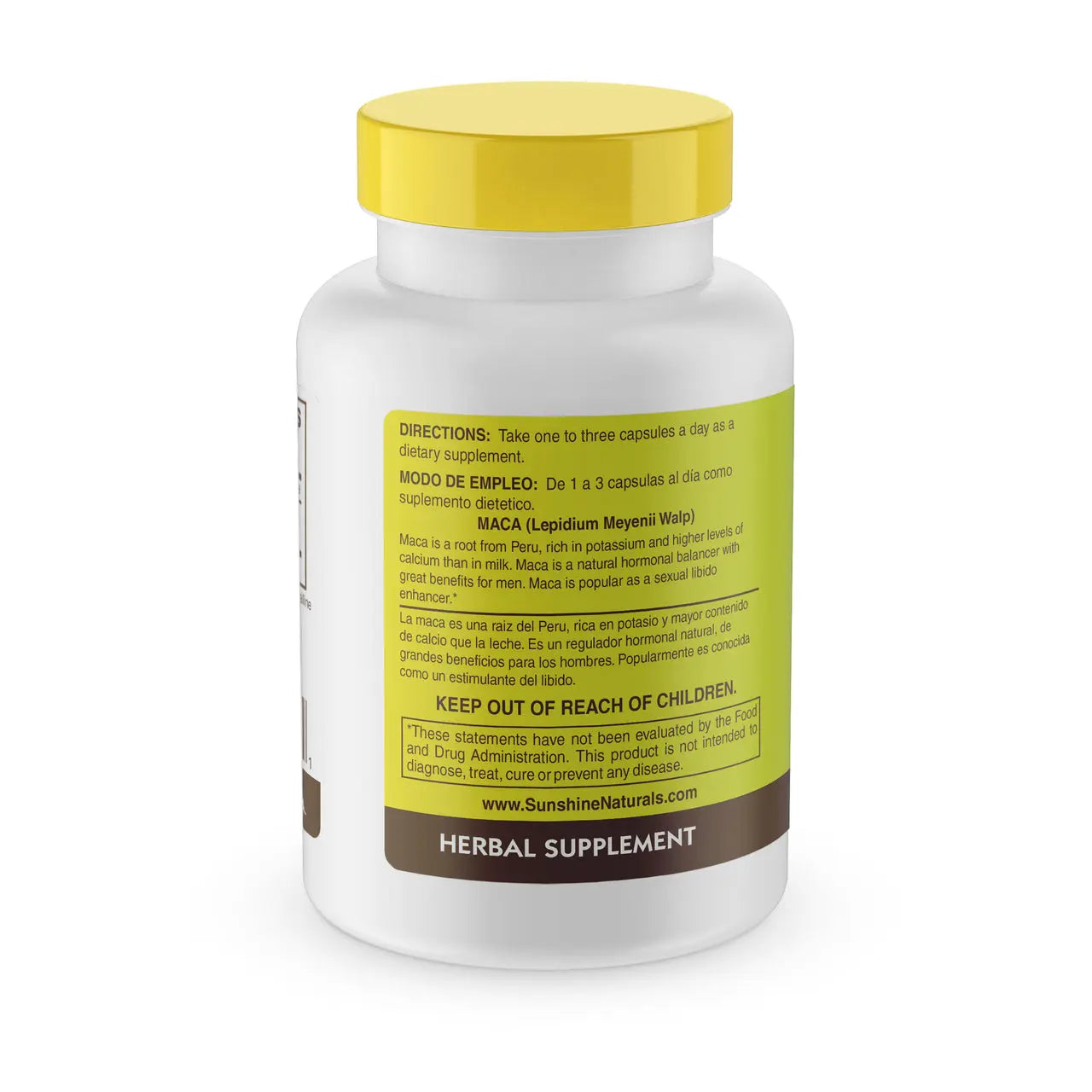 Maca Root 60 Capsules Sunshinenaturals