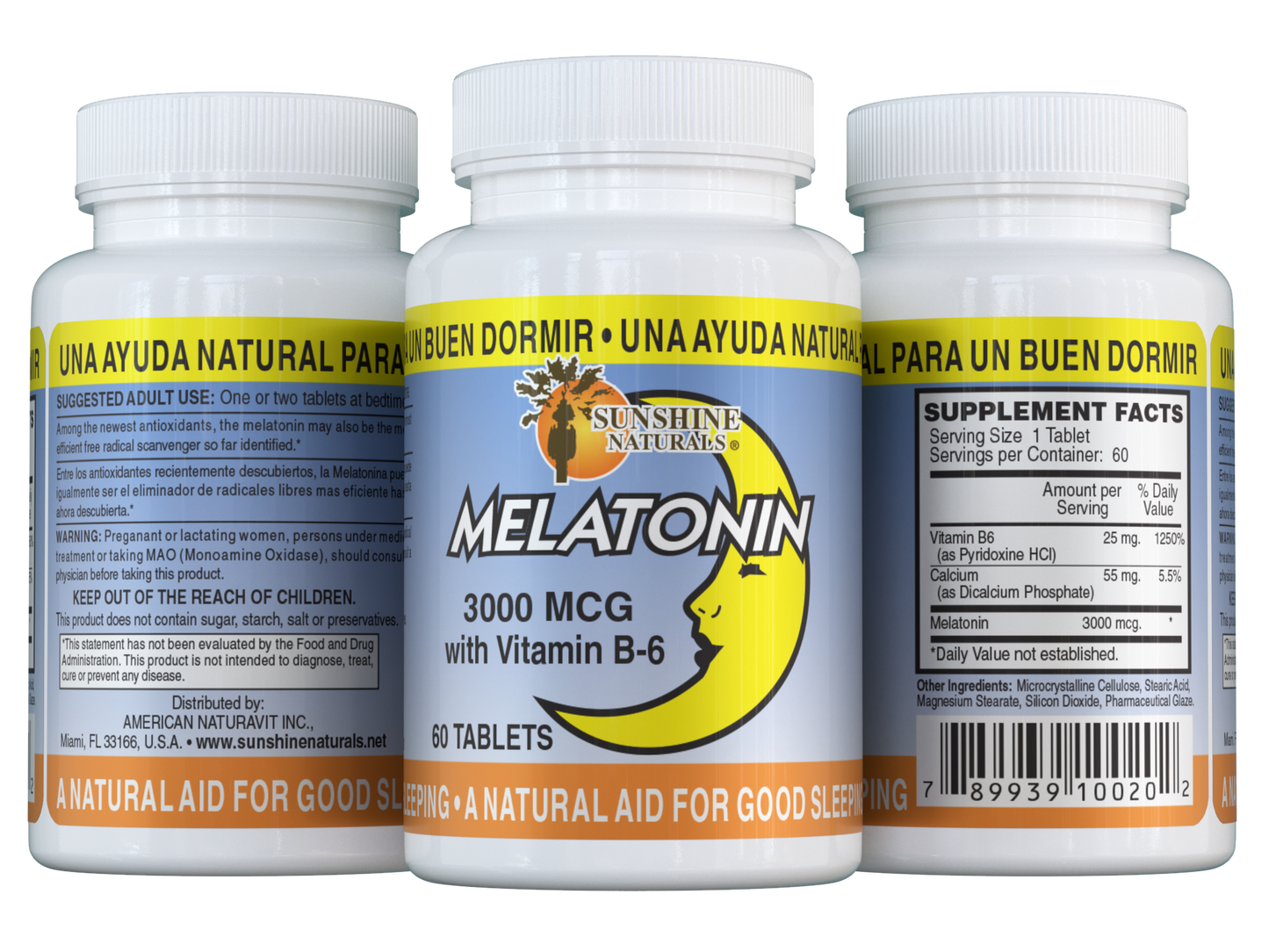 Melatonin 3000mcg 60 Tablets