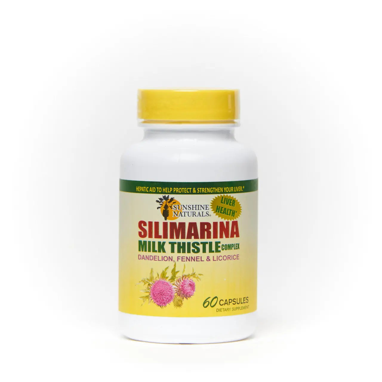 Milk Thistle 600mg 60 Capsules Sunshinenaturals