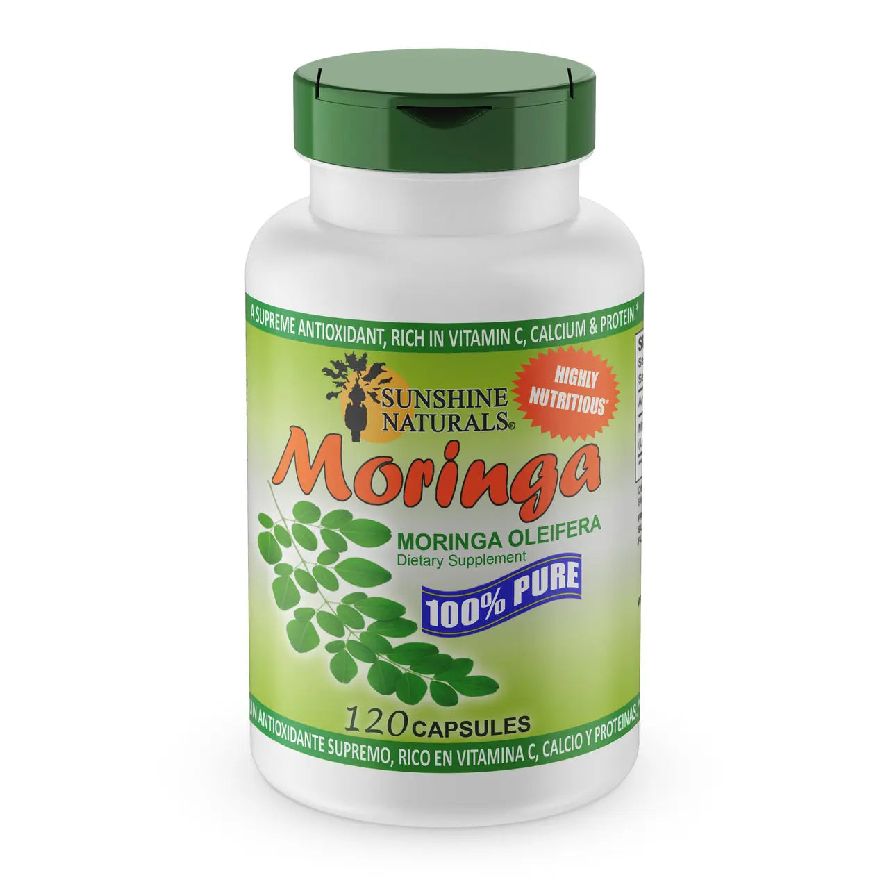 Moringa 800mg 120 Capsules Sunshinenaturals
