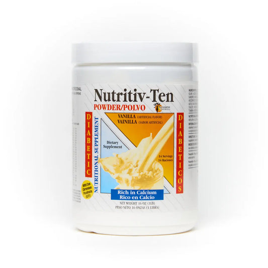 Nutritiv-Ten Powder 16 Ounces Vanilla DIABETIC Sunshinenaturals