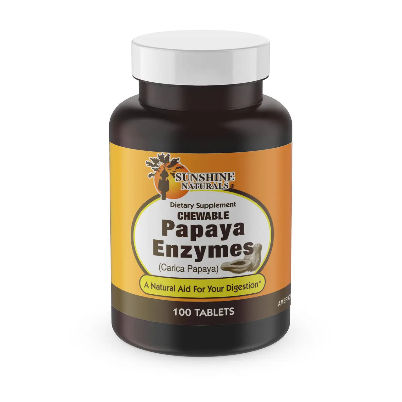 Papaya Enzymes 100 tablets Sunshinenaturals