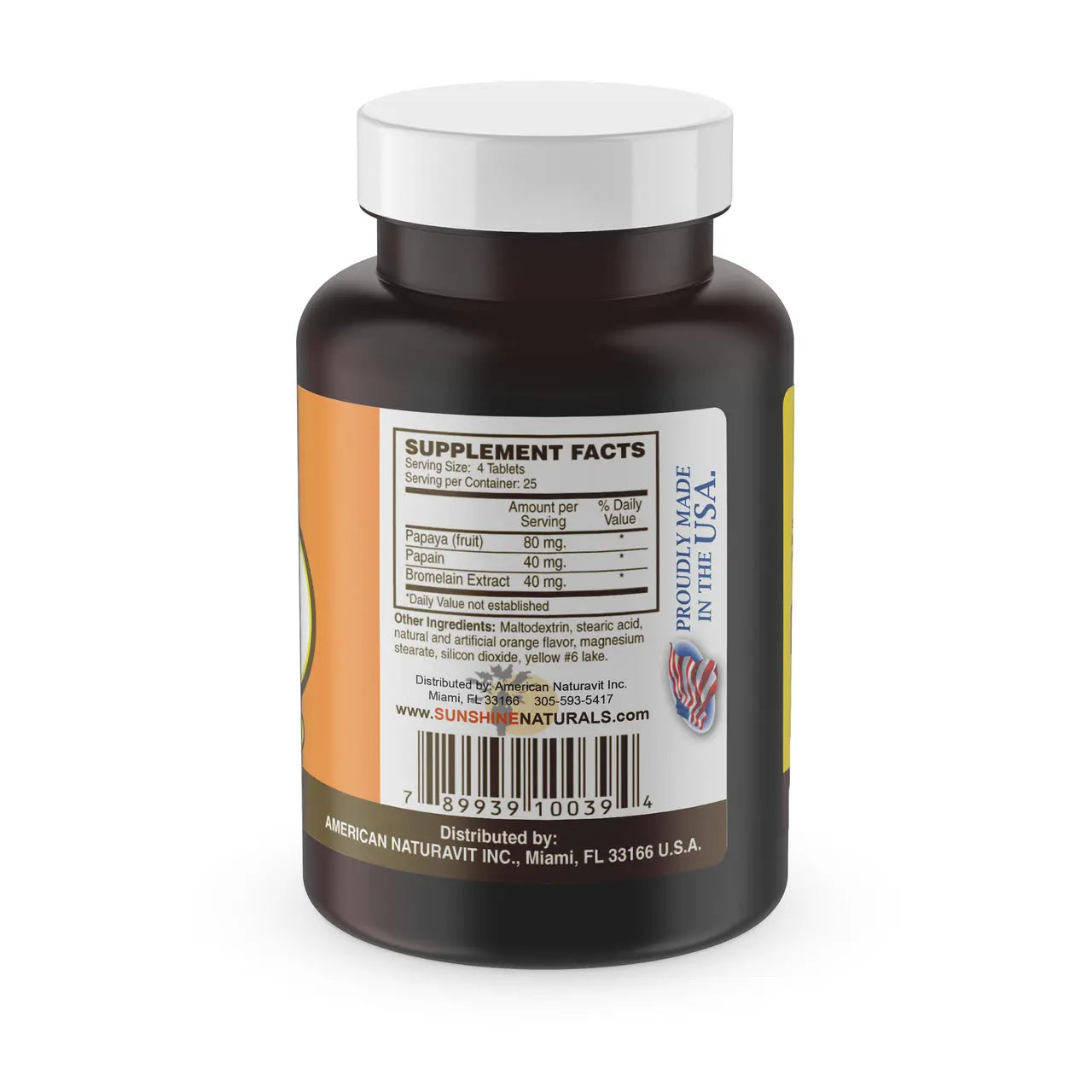 Papaya Enzymes 100 tablets Sunshinenaturals