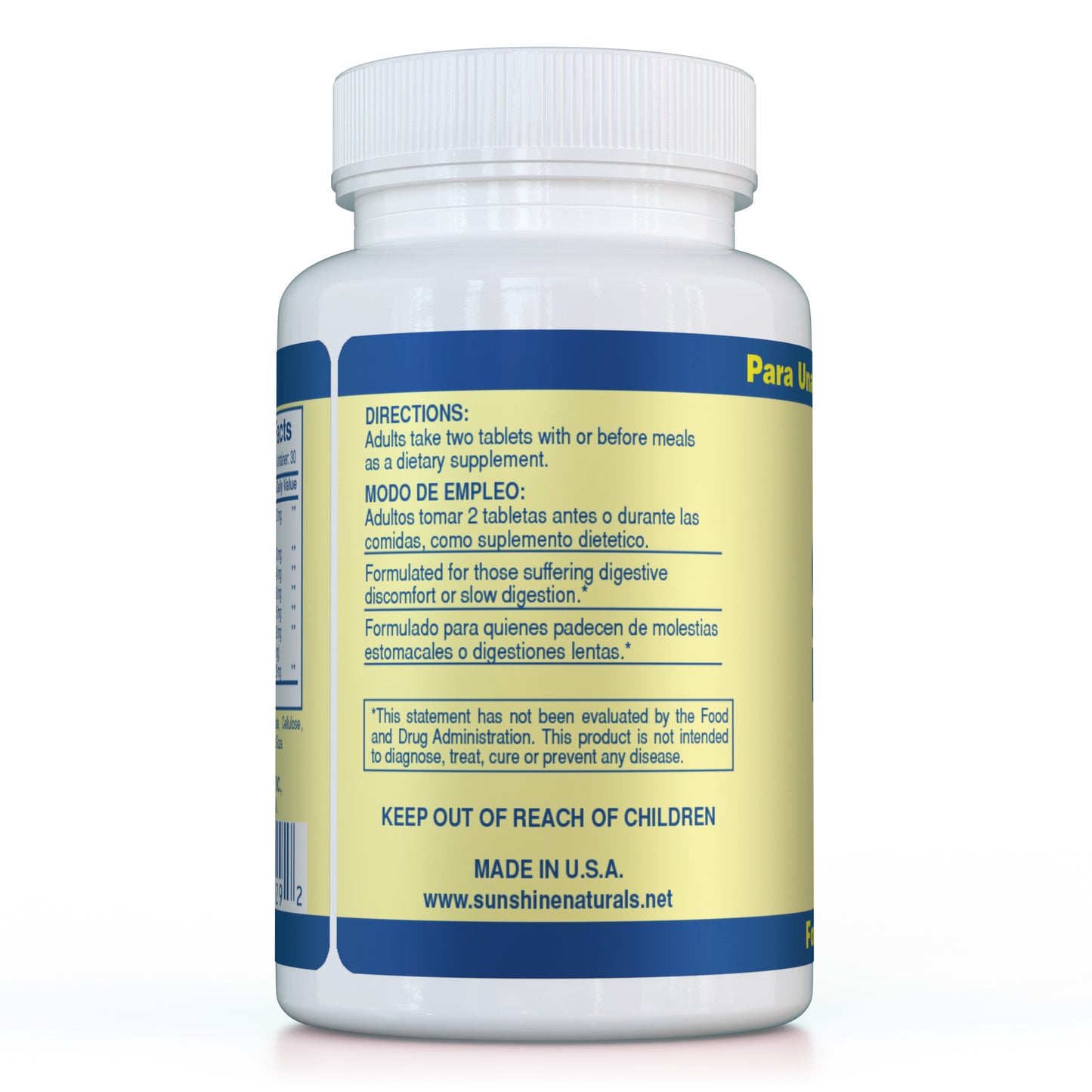 Sales Biliares (Ox Bile) plus Digestive Enzymes 30 Tablets