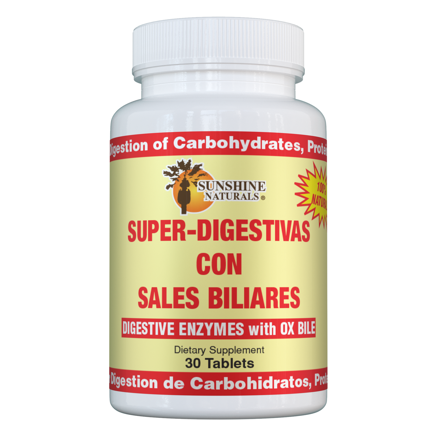 Super Digestives with Ox Bile (Super Digestivas) 30 Tablets