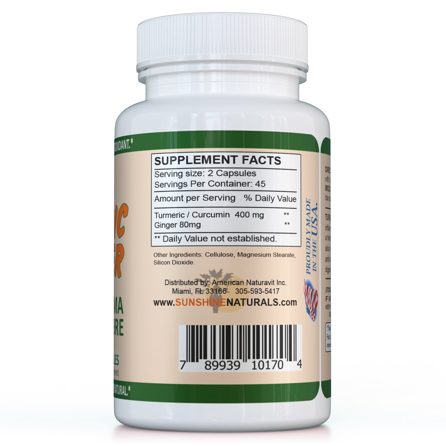 Turmeric Curcuma plus Ginger 90 Capsules