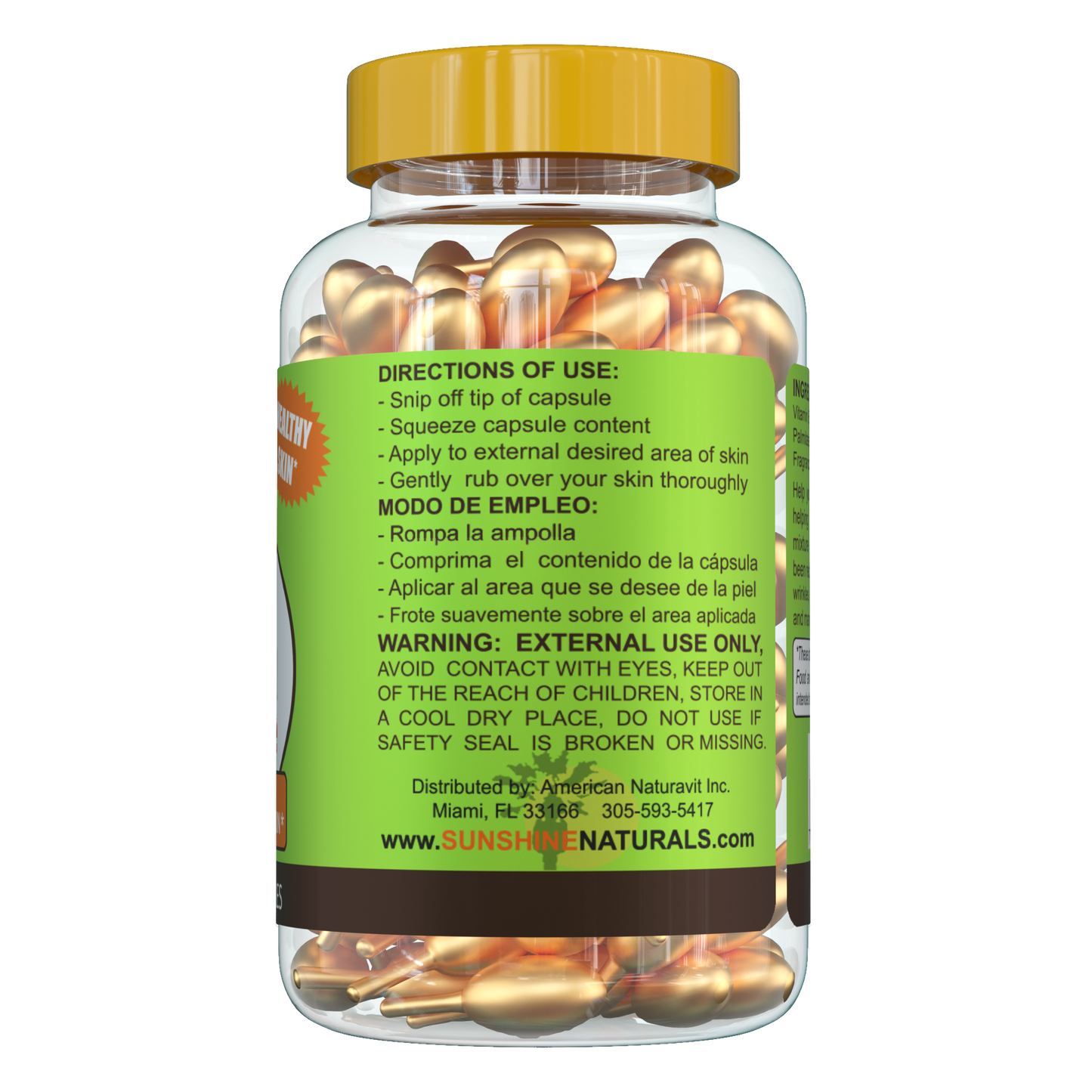 Vitamin E & Aloe Vera 60 breakable ampoules
