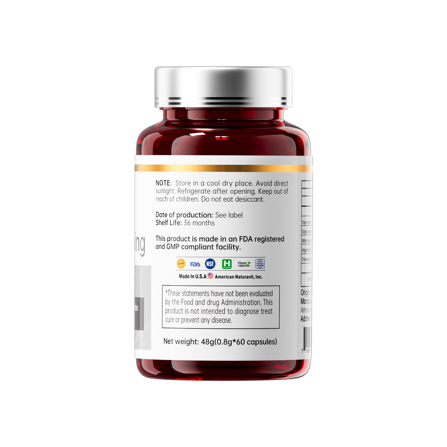 Overall Whitening, Promote Metabolism, 60 Capsules