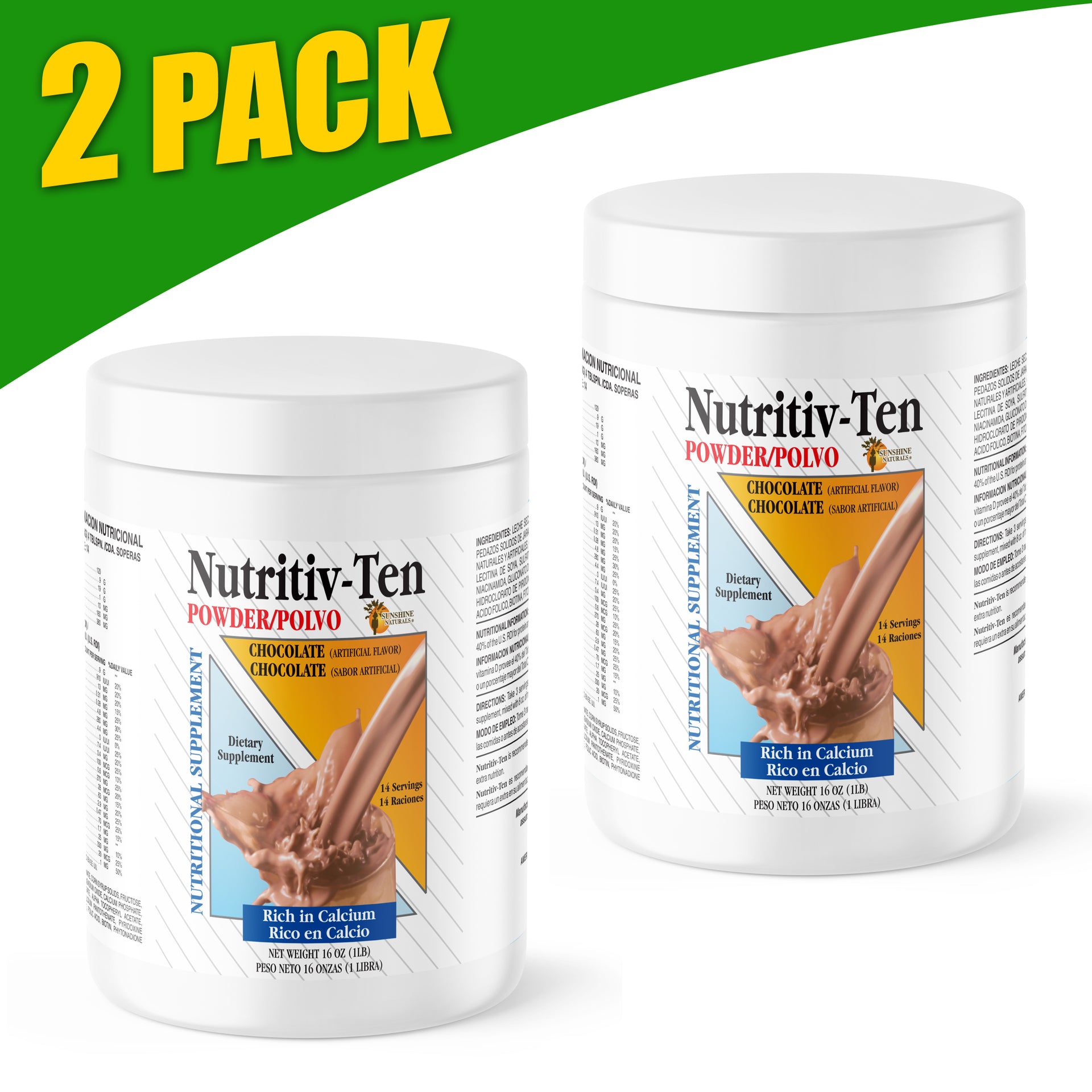 tenten vitamins niki Nutritiv-Ten Powder 16 Ounces Chocolate