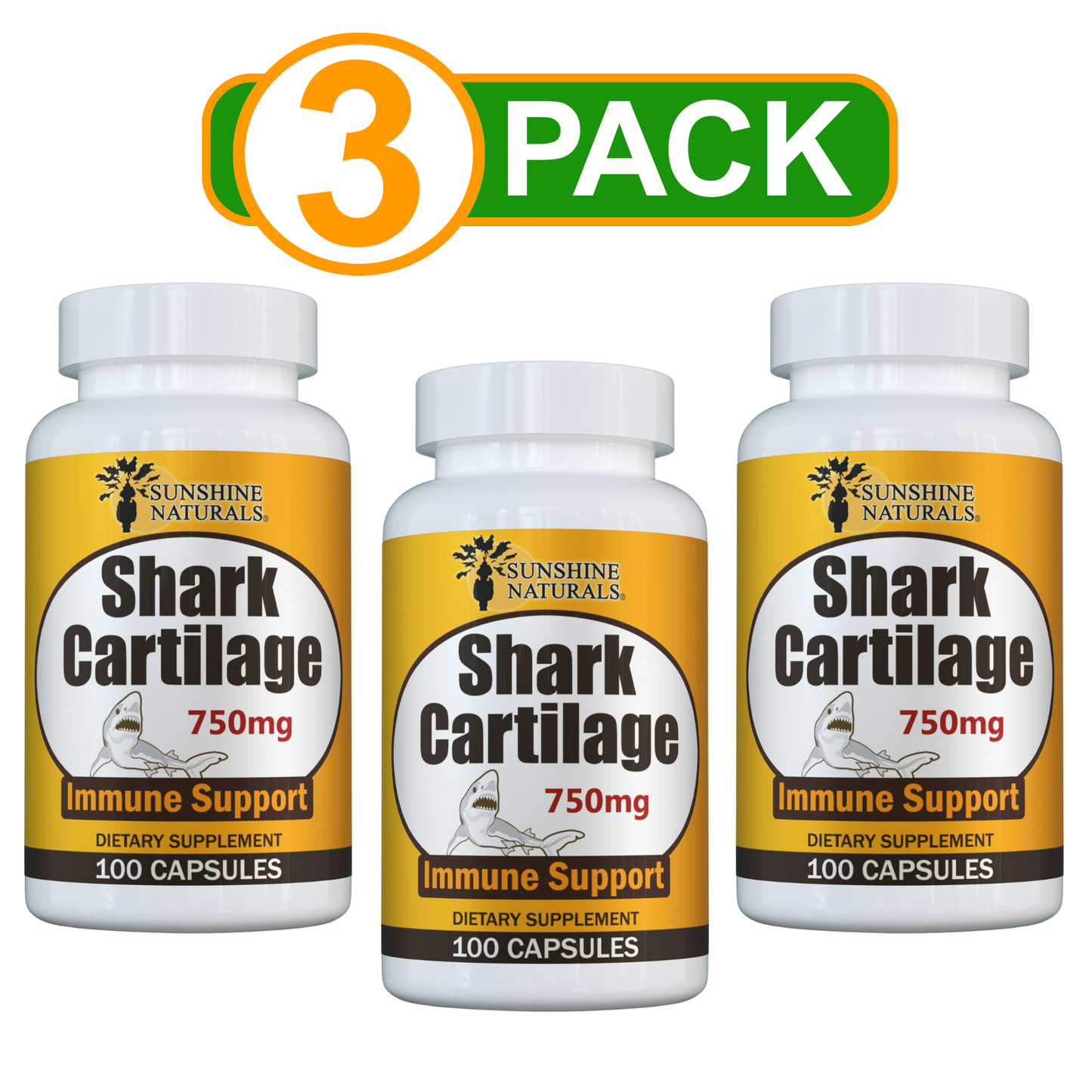 Shark Cartilage 750mg 100 Capsules
