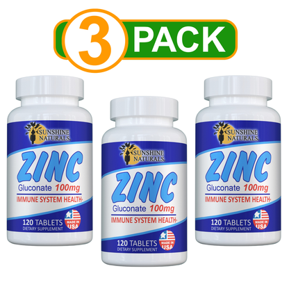 Zinc Gluconate 100mg 120 Tablets