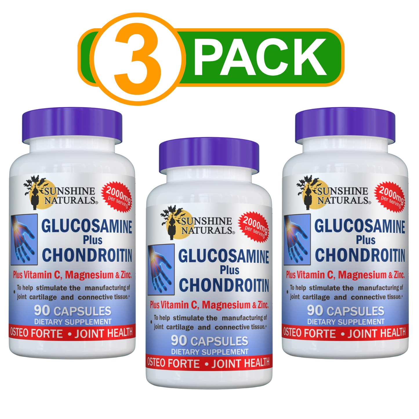 Glucosamine Sulfate and Chondroitin 90 Capsules