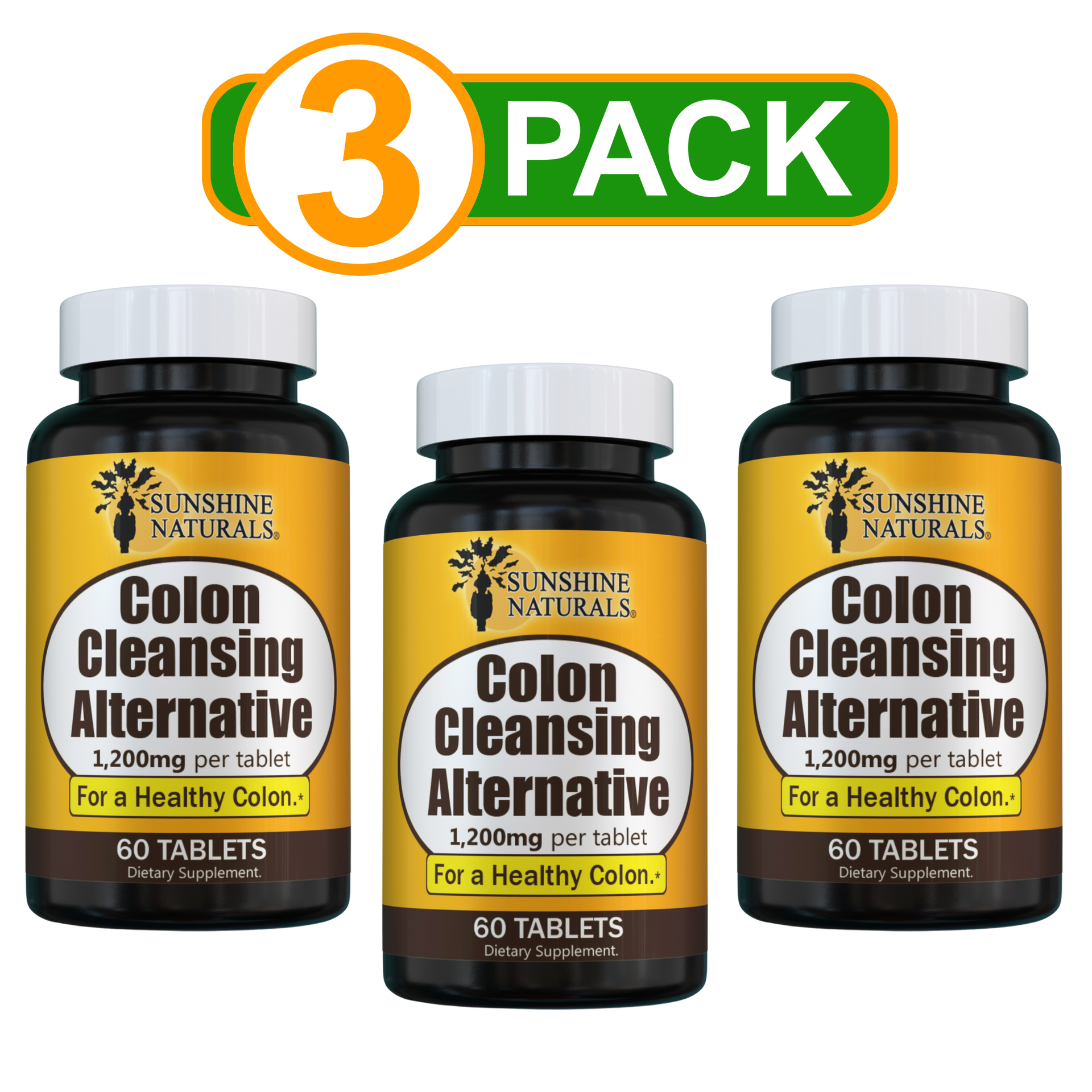 Colon Cleanse 60 Tablets - Sunshine Naturals