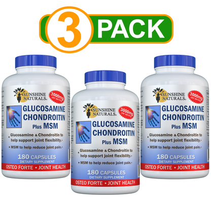 Glucosamine Sulfate, Chondroitin, and MSM 180 Capsules