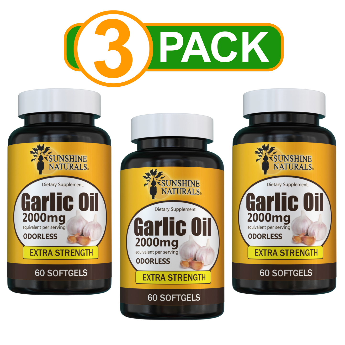 Garlic Oil 2000mg 60 Sofgels