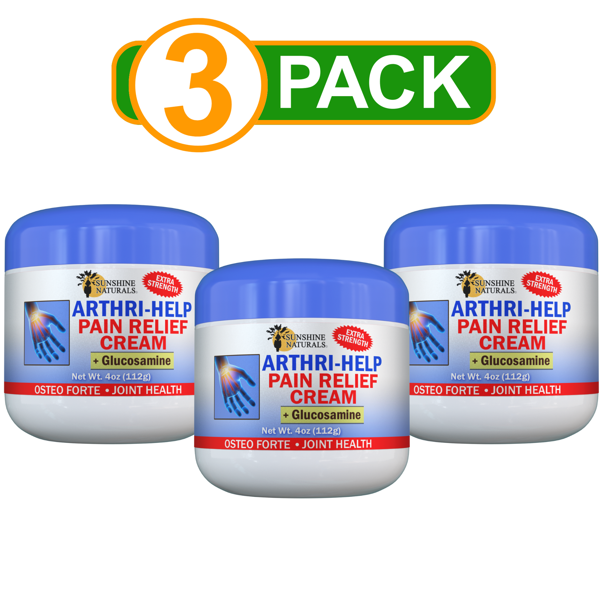 Arthrihelp Pain Relieving Glucosamine Cream 4 Ounces | Sunshine