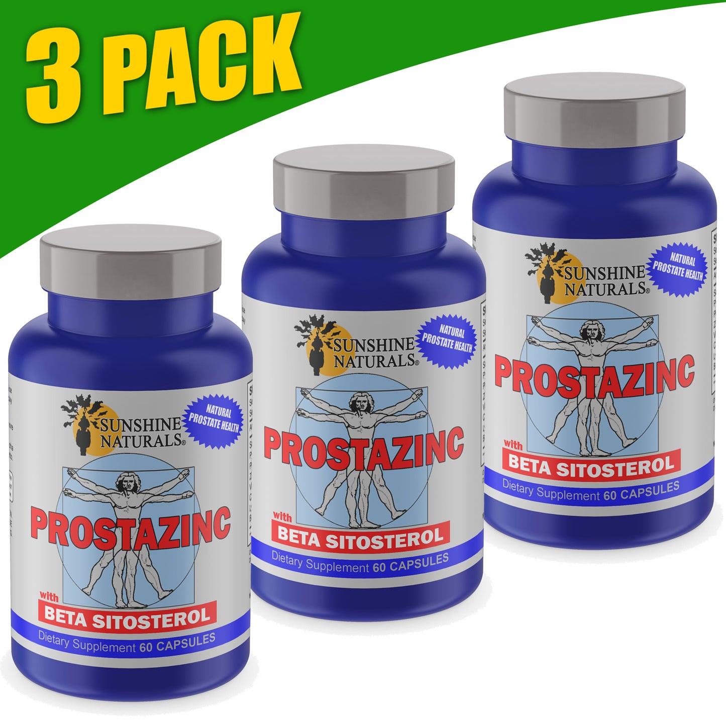 Prostazinc with Betasitosterol, Prostate Health  60 Capsules