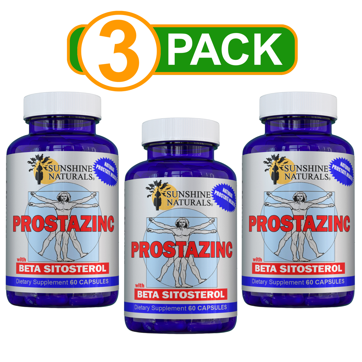 Prostazinc with Betasitosterol, Prostate Health  60 Capsules