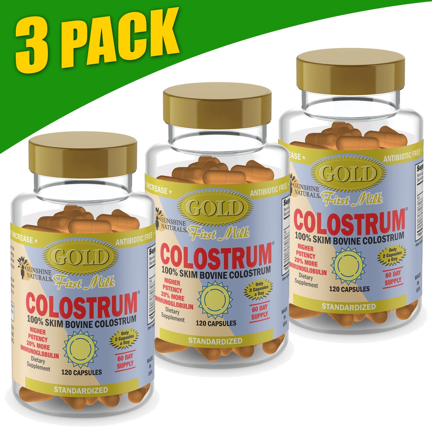 Colostrum GOLD First Milk 120 Capsules