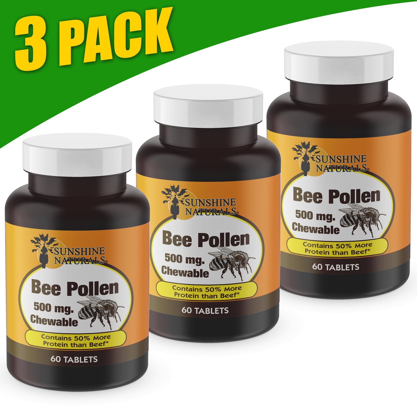 Bee Pollen 60 chewable tablets