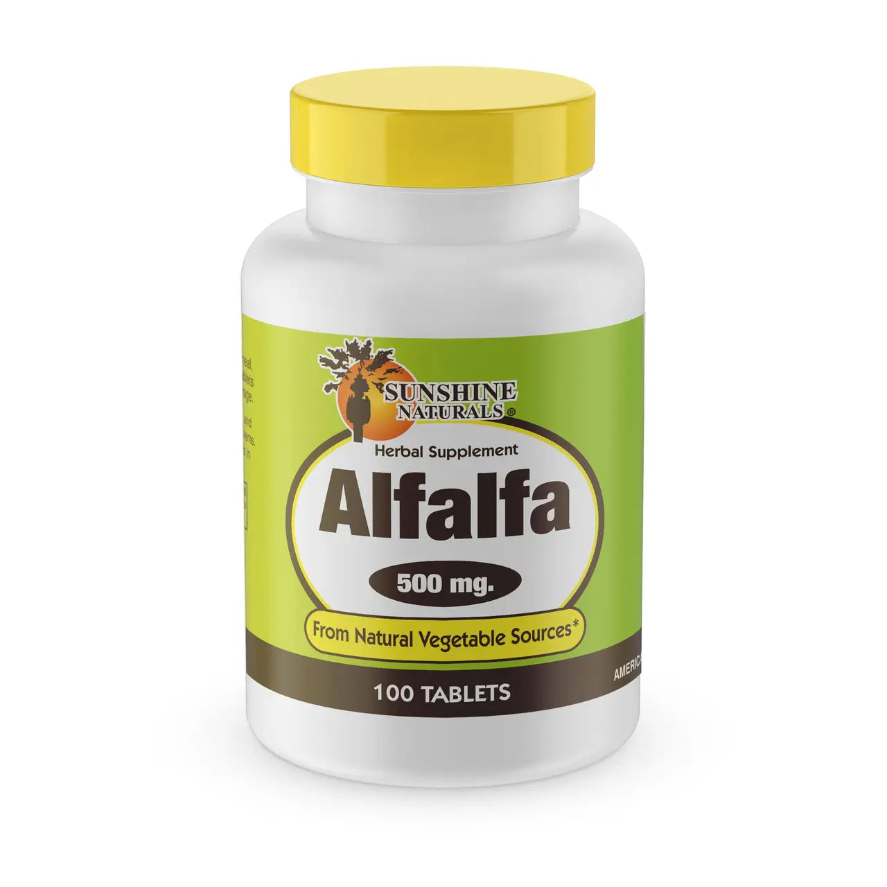 Alfalfa 500mg 100 Tablets Sunshinenaturals