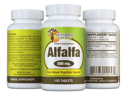Alfalfa 500mg 100 Tablets