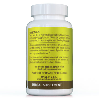 Alfalfa 500mg 100 Tablets