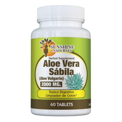 Aloe Vera Sabila 2000mg 60 Tablets