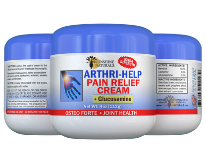 Arthrihelp Pain Relieving Glucosamine Cream 4 Ounces