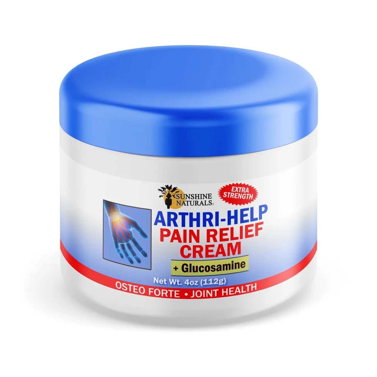 Arthrihelp Pain Relieving Glucosamine Cream 4 Ounces Sunshinenaturals