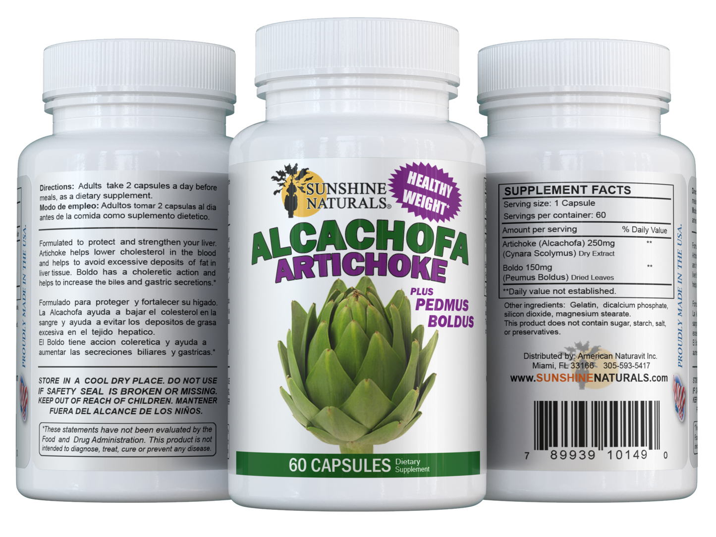 Artichoke (Alcachofa) Plus Boldus 60 Capsules