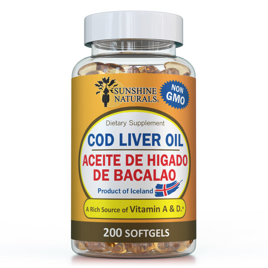 Cod Liver Oil 1400mg 200 Softgels