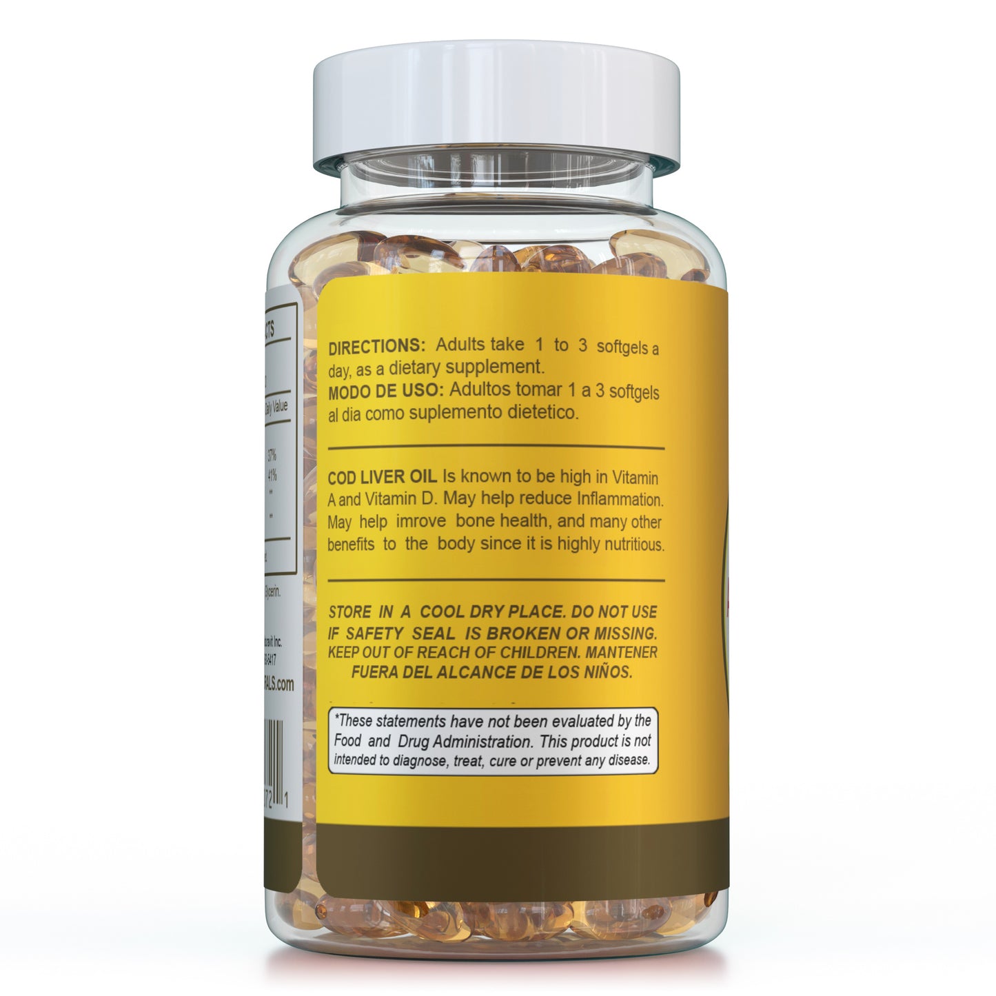 Cod Liver Oil 1400mg 200 Softgels