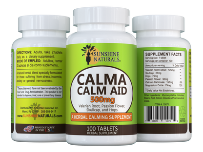 Calm Aid 500mg 100 Tablets